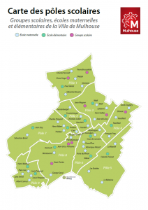 Carte des pôles scolaires
