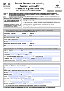 Demande d'autorisation de construire, d'amenager ou de modifier un immeuble de grande hauteur (IGH)
