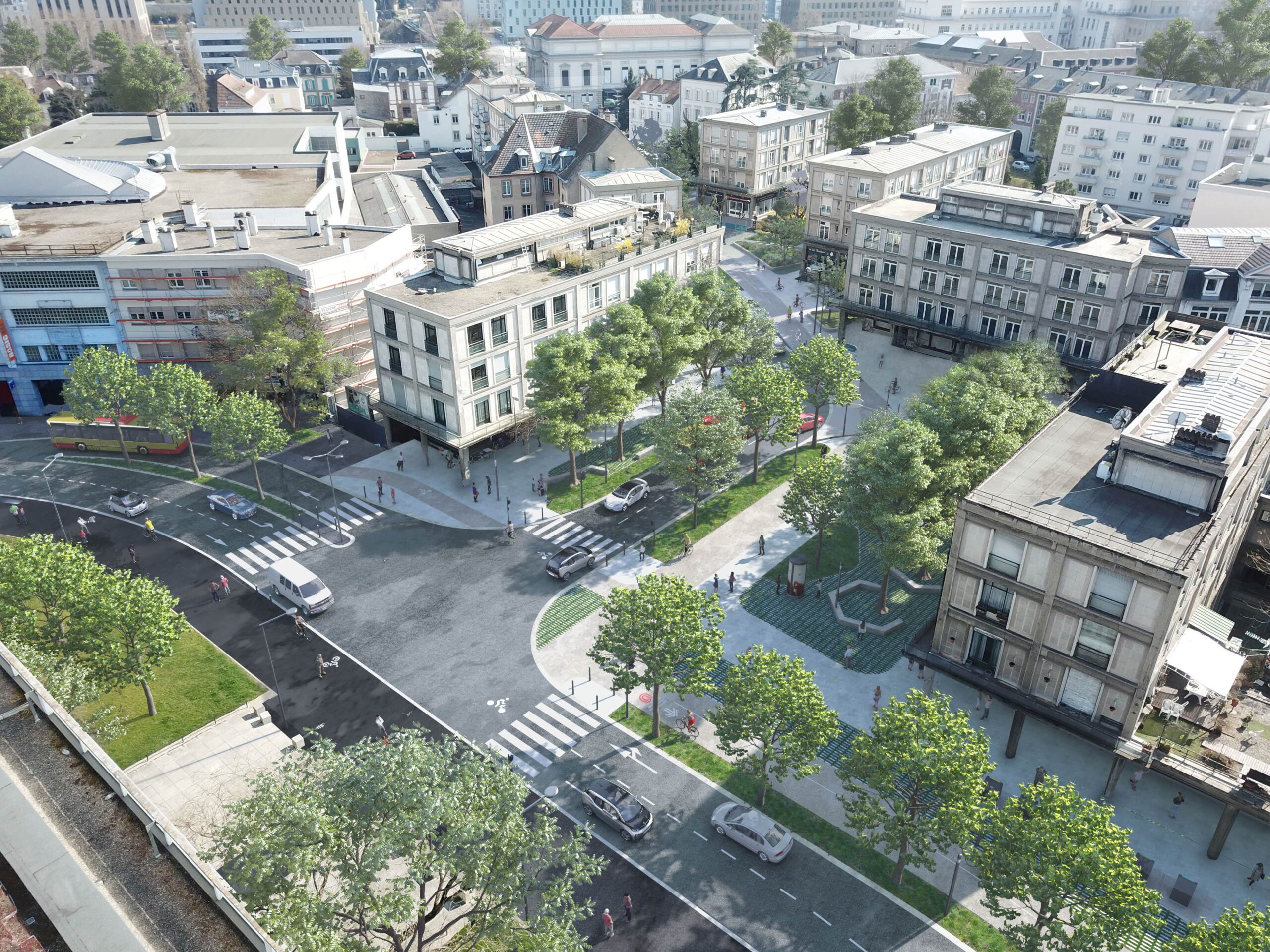 La porte de Bâle à Mulhouse réaménagée avec le projet DMD